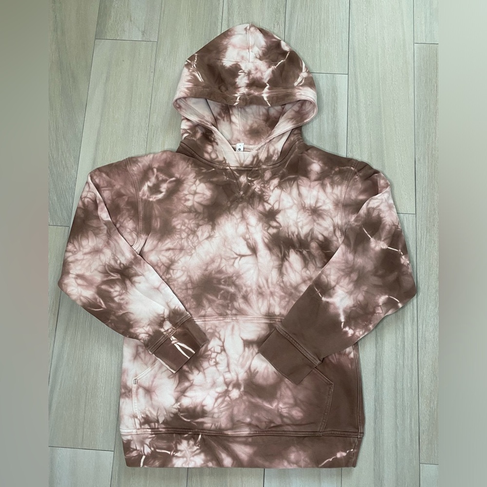 Lululemon all yours tie dye hoodie punish brown mauve color size 8